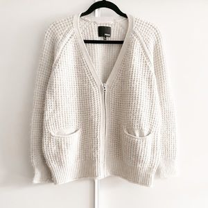 WILFRED Waffle Knit Wool Cardigan